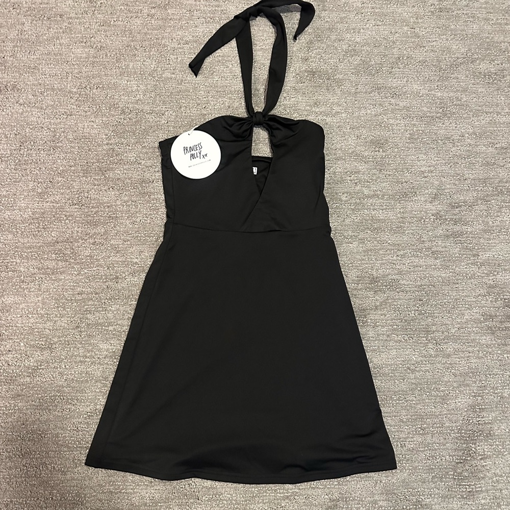 Princess Polly Kelani Black Mini Dress